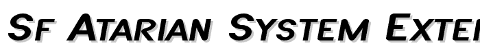 SF Atarian System Extended Italic font